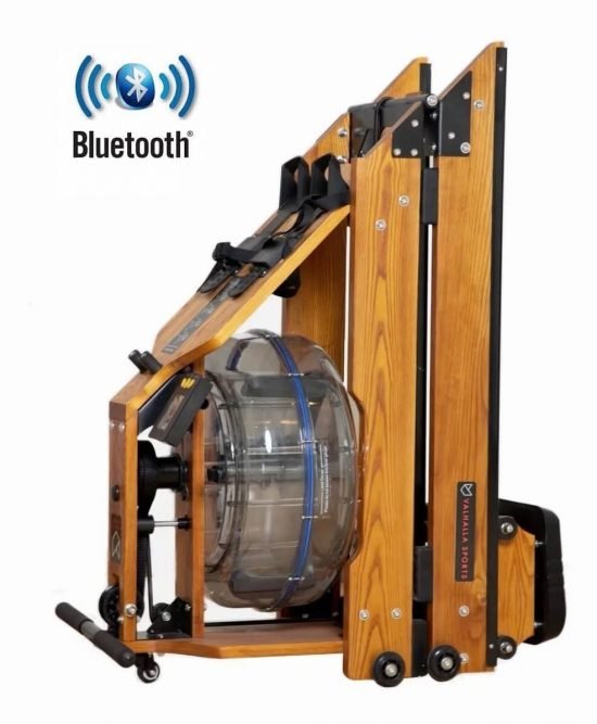 Maquina de remo de agua en madera plegable con Bluetooth - ValhallaSports